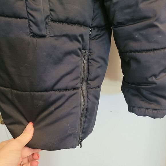 Fabletics black puffer puffin hooded jacket - Picture 2 of 7
